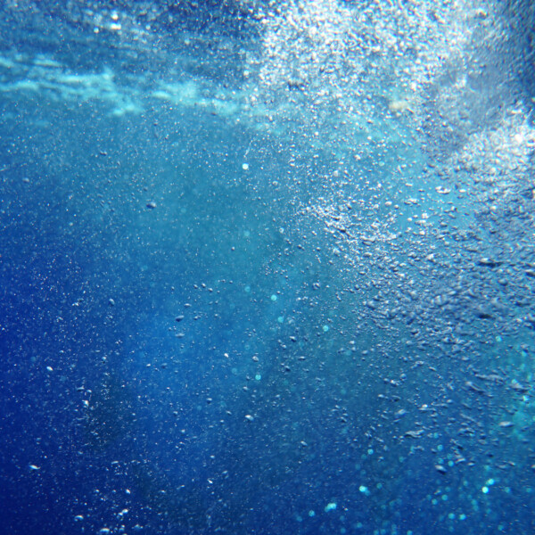 Bubbles in the blue ocean