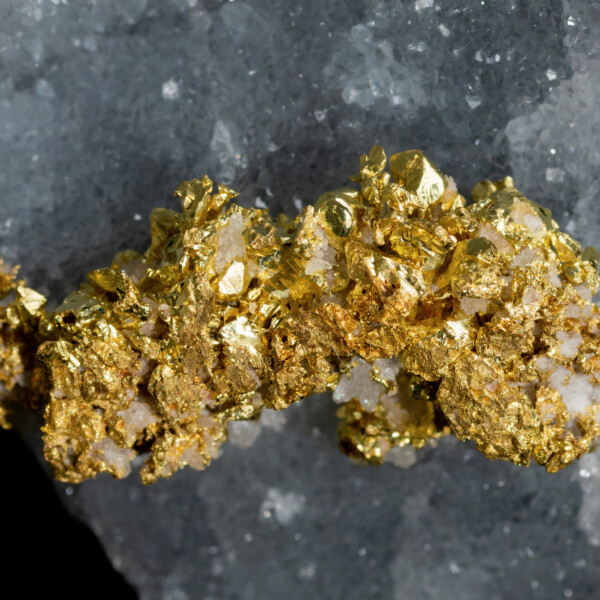 自然金 – 中瀬鉱山 Native gold – Nakaze mine